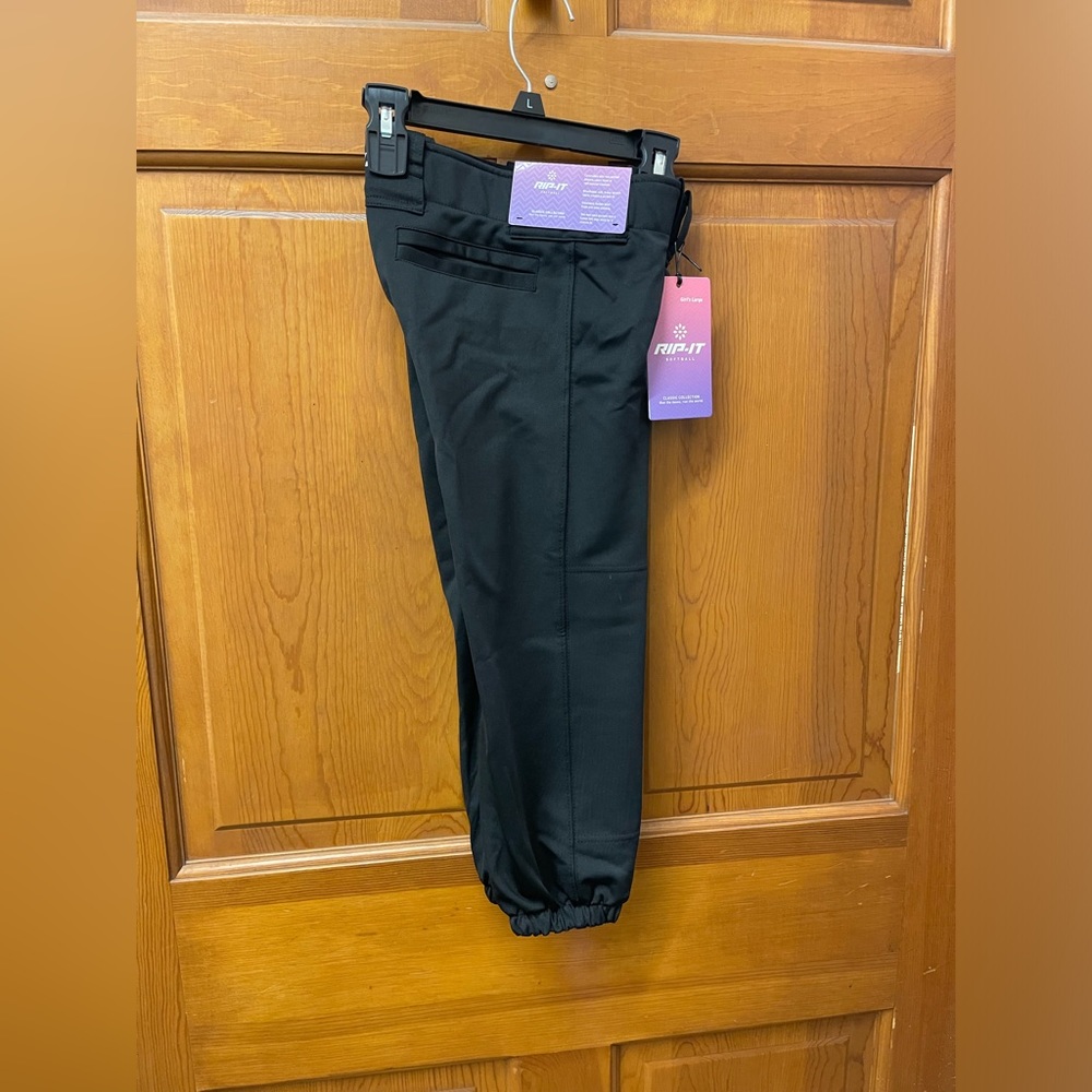 RIP-IT Girls' 4-Way Stretch Black Softball Pants..New with tags